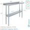 Amgood 14 in. x 48 in. Stainless Steel Work Table with 1.5 in. Backsplash WT-1448-BS-Z - alternate 2